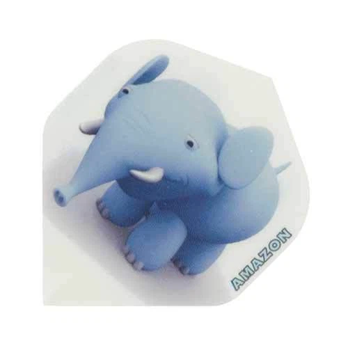 Lot de 5 jeux = 15 ailettes flechettes dart flight Ruthless Cartoon Elephant
