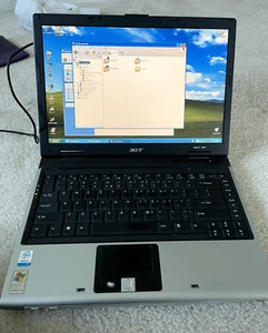 Acer laptop Aspire 3623, Intel Celeron M, 1.5GHz, 504MB RAM, 80GB HDD, Power crd - Picture 1 of 8