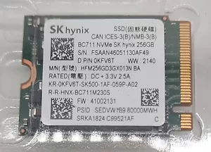 2 X lot ** SK Hynix BC711 HFM256GD3GX013N 256GB NVMe PCIe M.2 2230 SSD NEW OPEN - Picture 1 of 3