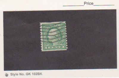 UNITED STATES, SCOTT # 443, 1c. VALUE GREEN 1914 COIL STAMPS WASHINGTON USED - Image 1 of 2