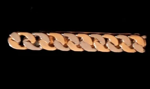 Clip de corbata de colección Swank audaz plateado y dorado.  2,75" - Imagen 1 de 9