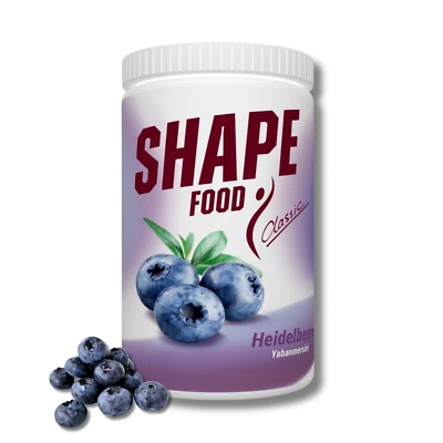 SHAPEFOOD Heidelbeer Mahlzeitersatz Shake von Prof. Aktas bekannt d.DEZ/ 28 Port