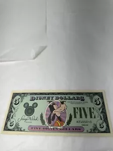 Disney Dollars 5 Dollar 1993 Goofy Serie - Picture 1 of 6