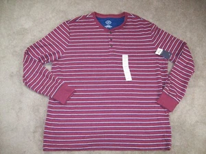 St. John's Bay Mens Shirt XXL Super Soft Double Knit Long Sleeve Henley 2XL - Picture 1 of 7