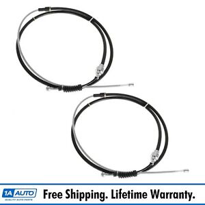 Emergency Parking Brake Cable Left & Right Pair Set for VW Jetta Golf Beetle