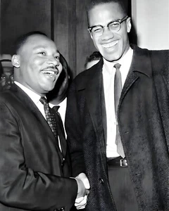 Dr. Martin Luther King Jr. & Malcolm X Bild Kunstdruck Foto Photo - Bild 1 von 3
