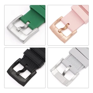 2pcs Watch Buckle Stainless Steel Solid Pin Clasp 18mm 20mm 22mm 24mm - Picture 1 of 24