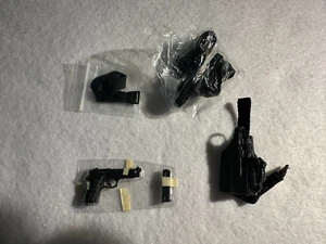 1:6 Scale Die-Cast Beretta with Holster, Mag and Black Shoes for 12" Figures - Picture 1 of 13