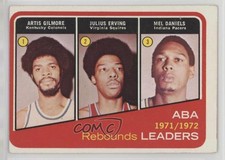1972-73 Topps Artis Gilmore Julius Erving Mel Daniels #263 Rookie RC HOF