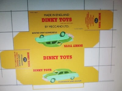 REPRO REPLICA BOX FOR DINKY No. 172 STUDEBAKER LAND CRUISER - Image 1 of 3