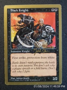 black knight world CHAMPIONSHIP SEATTLE 1997 mtg gold border (DS3D1C2) - Picture 1 of 4