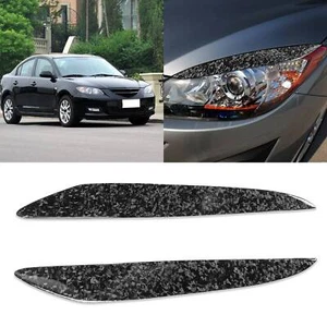 Per Mazda 3 Axela 2010-2013 Palpebre Sopracciglia Rifinitura Fibra di Carbonio Forgiata - Foto 1 di 9