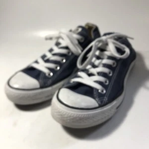 Converse All Star Low Navy Blue Chrome Mens 5 Womens 7 Blue - Picture 1 of 4