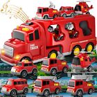 7 in1 Transportfahrzeug Feuerwehrauto Rettungsfahrzeug Transporter Spielzeug Set