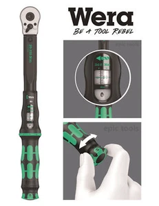 WERA 3/8" Click-Torque-B-2 Calibrated Adjustable 20Nm To 100Nm Wrench, 075611 - Picture 1 of 7