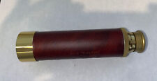25x30mm 14" Leather Brass Hand Telescope made in Japan