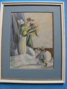 ORIGINAL STILL LIFE PASTEL PAINTING BY ALLENTOWN ARTIST ROBERTA JACOBY -SIGNED - Picture 1 of 12