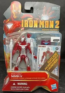 Marvel Iron Man 2 Movie Series Iron Man Mark V w/ Figure Stand Action Figure - Picture 1 of 3