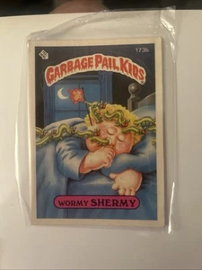 TOPPS GARBAGE PAIL KIDS SEREIS 5 173B WORMY SHERMY 1986 - Foto 1 di 3