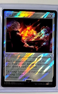 2025 MTG Magic The Gathering FIC Final Fantasy Commander Surge Foil Cut a Deal - Image 1 of 2