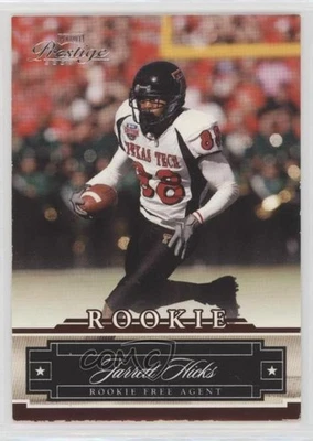 2007 Playoff Prestige Rookie Jarrett Hicks #218 Rookie RC - Image 1 of 2