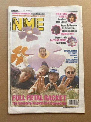FLOWERED UP NME MAGAZINE JULY 14 1990 - FLOWERED UP COVER + FEATURE UK - Image 1 of 2