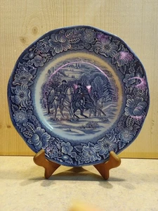 Un piatto da pranzo 'Liberty Blue' 8,75" "Washington at Valley Forge" Inghilterra - Foto 1 di 4