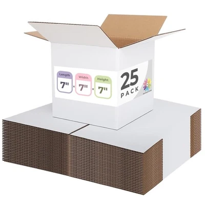 Mat Board Center, 7x7x7 Mailing Box, 7 Inch Cube Box Mailer, Small Gift Squar... - Image 1 of 4