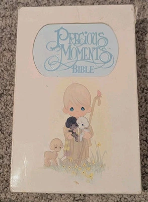Vtg 1985 Precious Moments Bible New King James Version 271MV Violet Mist w Box — 第 1/4 张图片