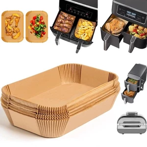 Papel de hornear rectangular PRECORN Airfryer - 50 unidades, resistente al calor hasta 230 °C - Imagen 1 de 7
