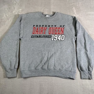VTG Dairy Queen Sweatshirt Mens Small Pullover Crewneck Graphic Established 1940 - Picture 1 of 8