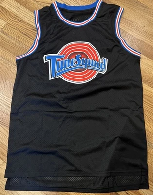 Camiseta deportiva de baloncesto Space Jam TuneSquad Jordan #23 Looney Tunes negra para hombre XL Foto 1 de 2