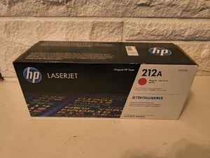 NEW GENUINE - HP 212A MAGENTA TONER CARTRIDGE - W2123A - SEALED BOX - Afbeelding 1 van 3