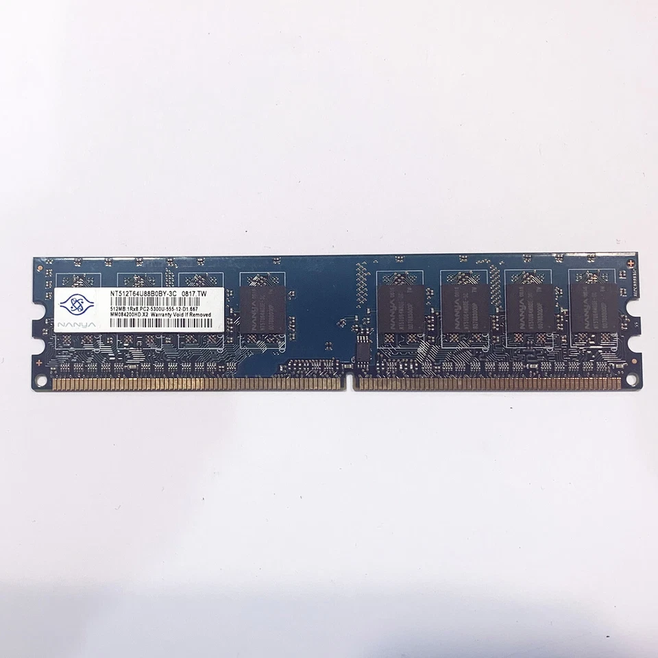 barrette de Mémoire vive SDRAM pc2 ram DDR2 512Mb pc2-5300 RAM 512Mb - Photo 1/1