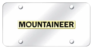 Mercury Mountaineer Chrome 3D Bar Logo License Plate Official Licensed - Foto 1 di 6