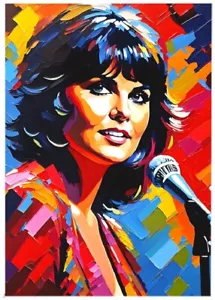LINDA RONSTADT Custom ACEO Fun Novelty Collectable ART Trading Card * ATC - Picture 1 of 2