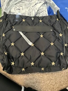 MZ Wallace Large Quilted Madison Shopper Tote Black Rec W Star - Picture 1 of 9