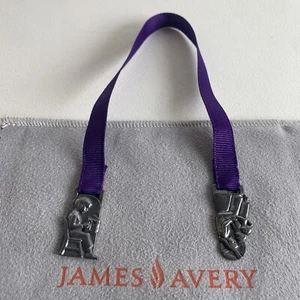 RETIRED JAMES AVERY STERLING PURPLE RIBBON BOOKMARK - Picture 1 of 5