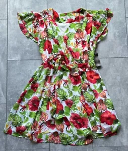 Vestido envolvente Eva Mendes de New York & Company talla XL forrado floral nuevo con etiquetas precio de venta sugerido por el fabricante 79,95 USD - Imagen 1 de 12