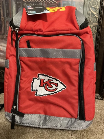 Rawlings | NFL Soft-Sided Backpack Cooler | 32-Can Capacity | Kansas City Chiefs Cover