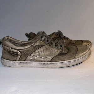 Bed Stu Catfish Fashion Sneaker Tan Canvas Leather Shoe Mens Size 13 - Picture 1 of 7