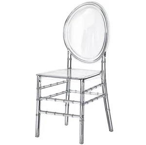 Nueva Moderna Silla de Comedor Florence Apilable de Acrílico, Silla de Hielo de Cristal - Imagen 1 de 11