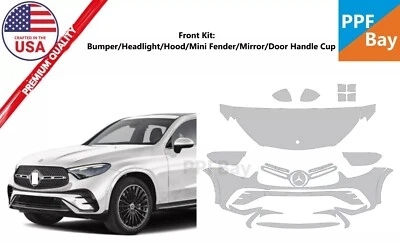For Mercedes-Benz GLC Coupe AMG Line 24-25 Front PaintProtection Film PreCut PPF - Image 1 of 4