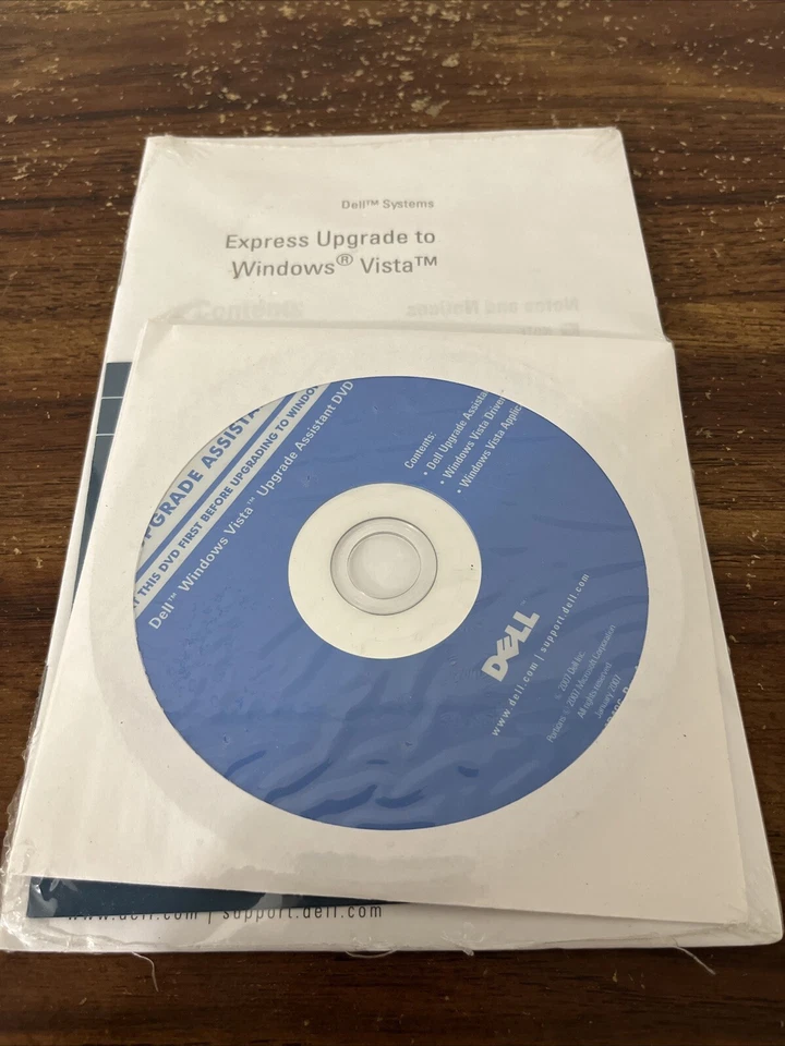 Dell Express Upgrade to Windows Vista 2007 W/ COA New Sealed - Image 1 of 2