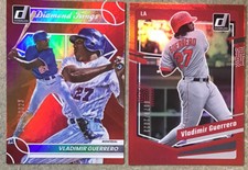 2023 VLADIMIR GUERRERO DONRUSS DIAMOND KINGS RED HOLO /2023 HOF LOT GRADABLES💎