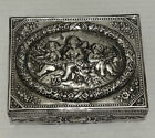 Beautiful Italian Solid .800 Silver  Box / Casket With Excellent Decoration 295g