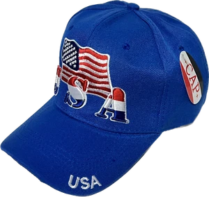 USA American Flag Baseball Cap Adjustable Embroidered Outdoor - Picture 1 of 14