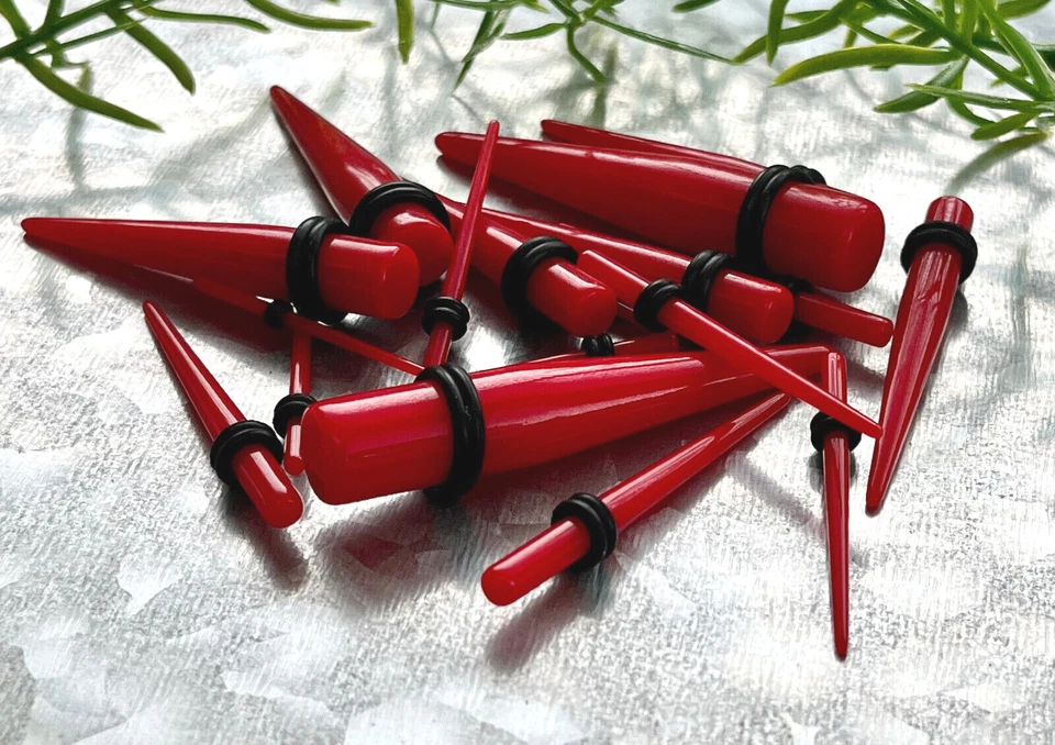 18 件装拉伸套件锥形扩展 14 克通过 00 克套装 - 选择您的颜色! — 第 1/1 张图片