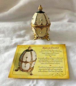 ATLAS EDITIONS FABERGÉ EGG ‘NEST OF PEARLS’ TRINKET BOX - Picture 1 of 6