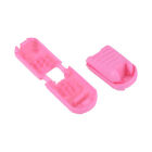 Zipper Pull Cord Ends, 100 Pack Zip Clip Buckle Rope End Lock 21mm, Pink